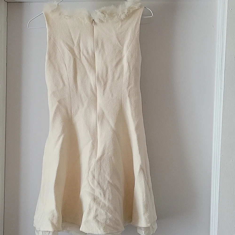 Liz Lisa Littles Girls Sz. 9 Dress White Soft Lined Holiday Formal Winter Cream - Picture 5 of 8